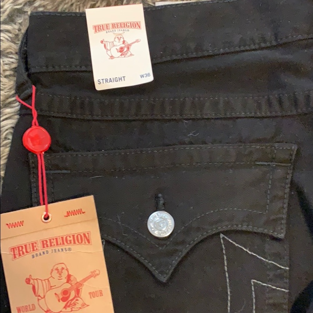TRUE RELIGION Black Jeans Size 36